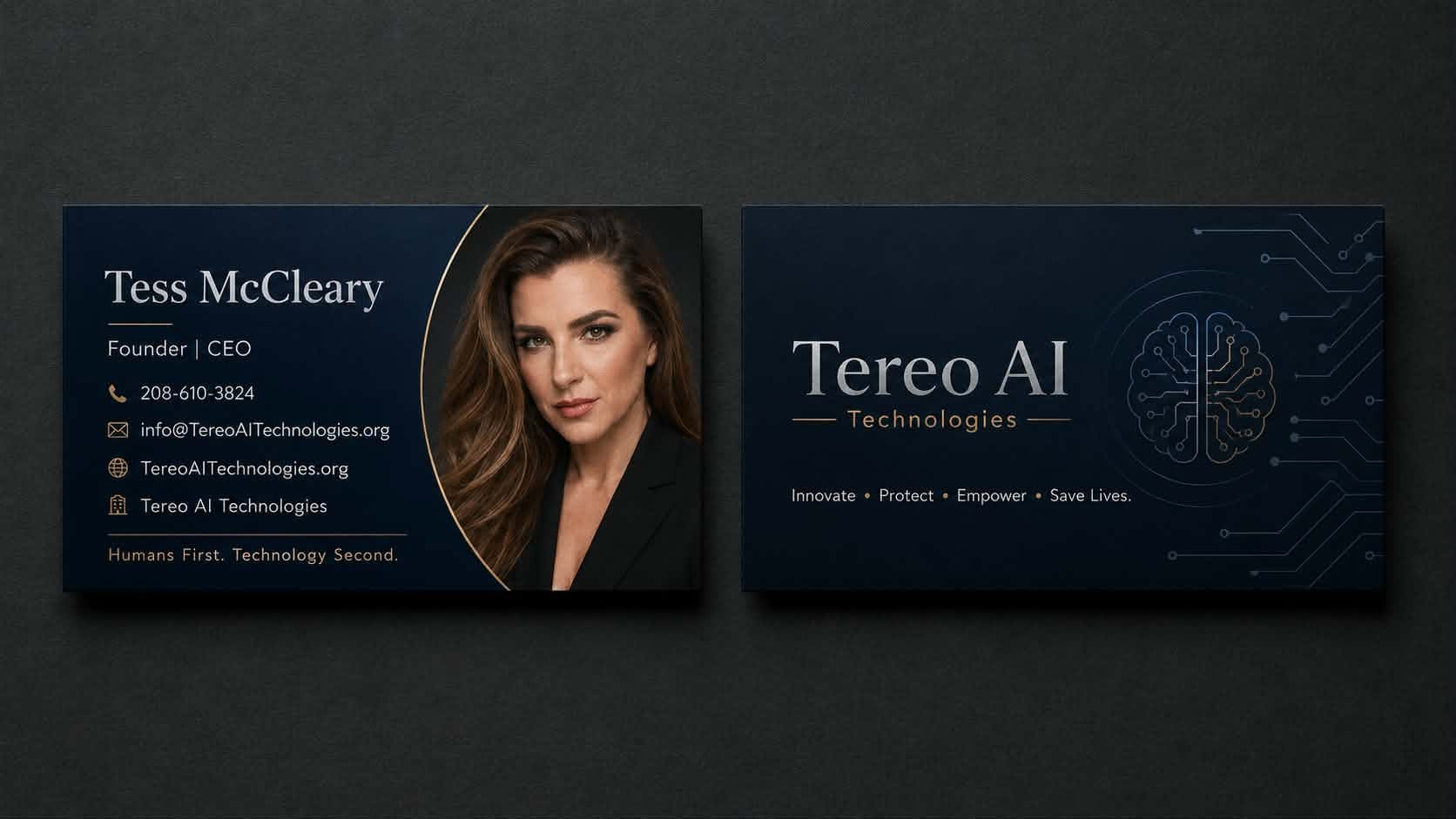 Tess McCleary’s founder card